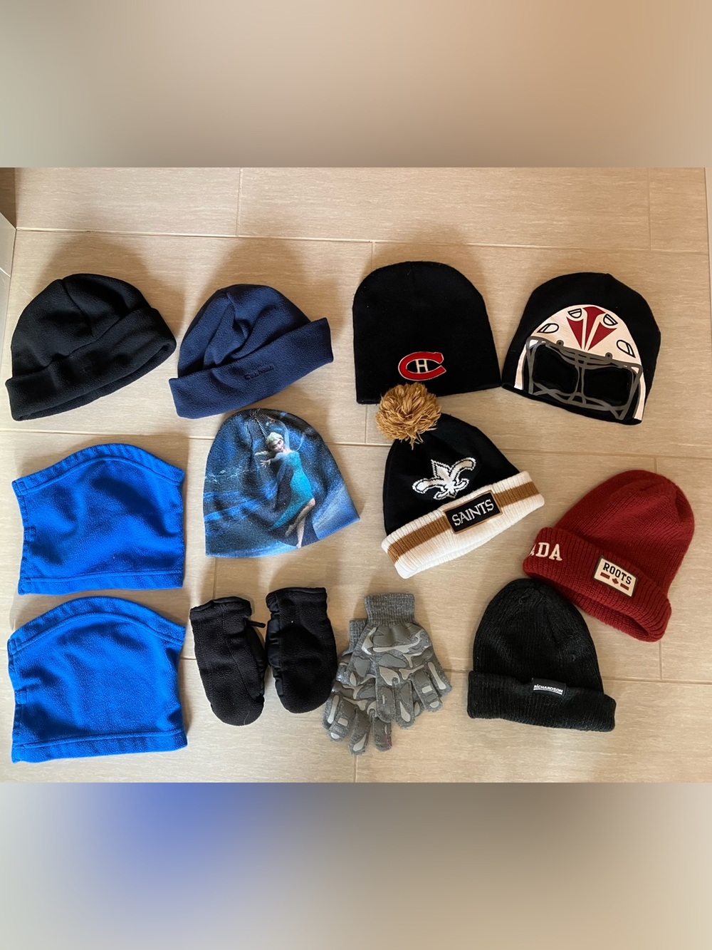 Kid Winter Gloves, Toques & Neck Scarves
